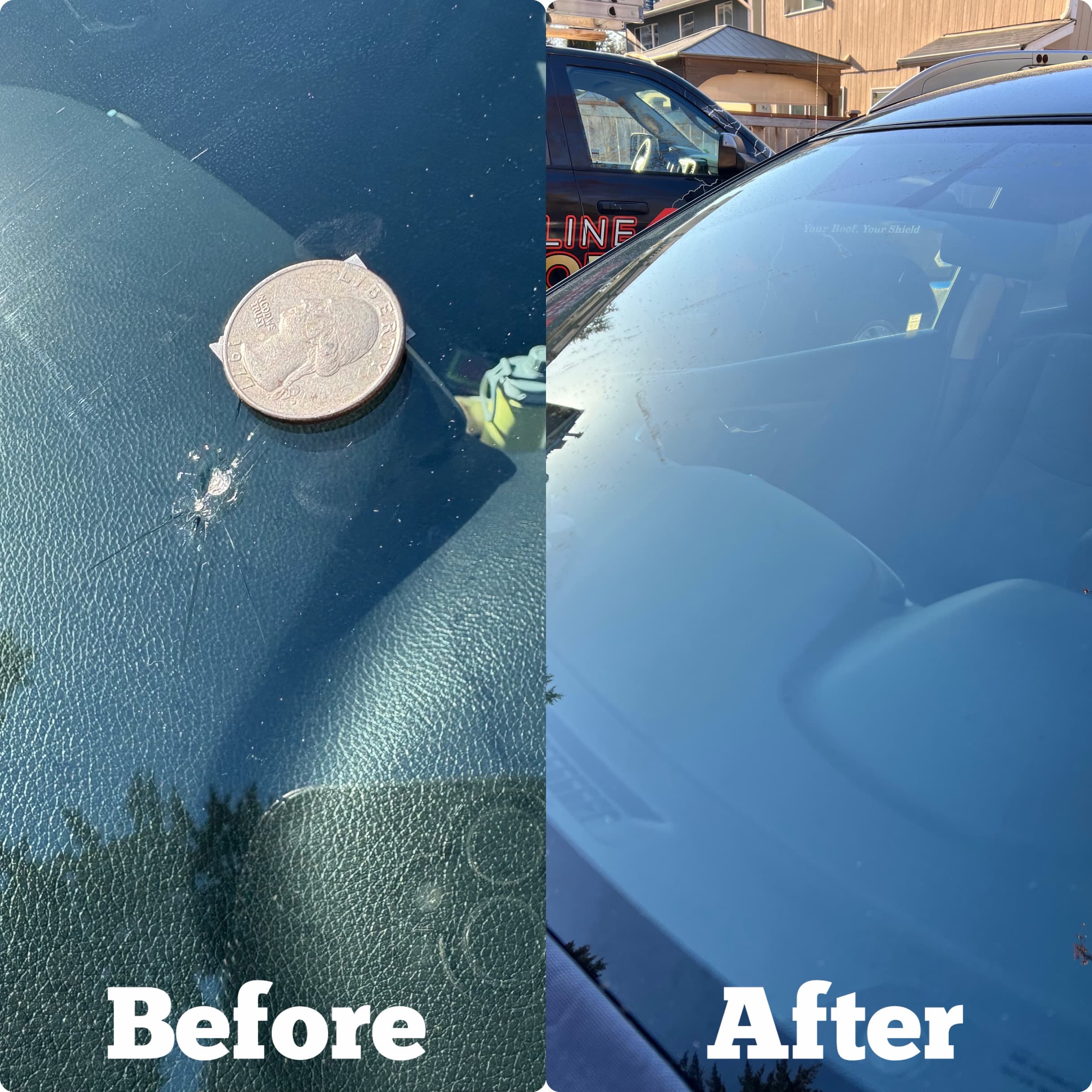 Recent windshield repair portfolio photo 2