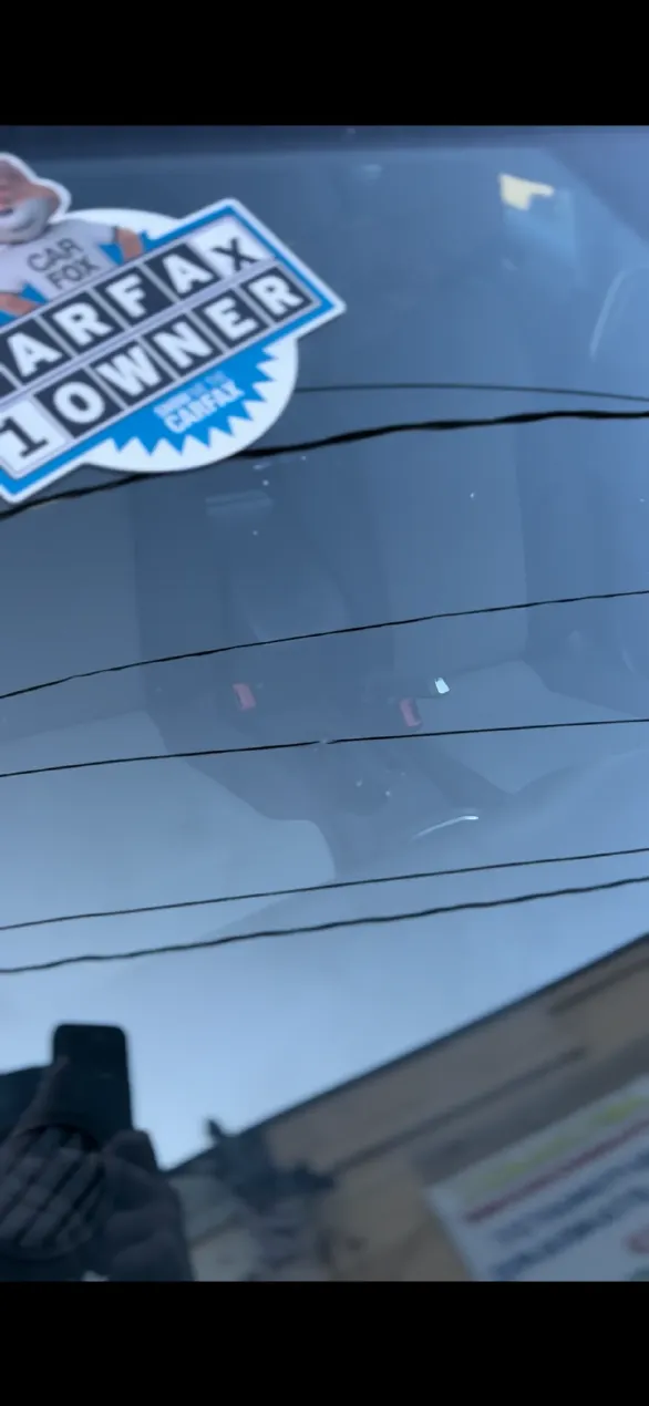 After windshield chip repair